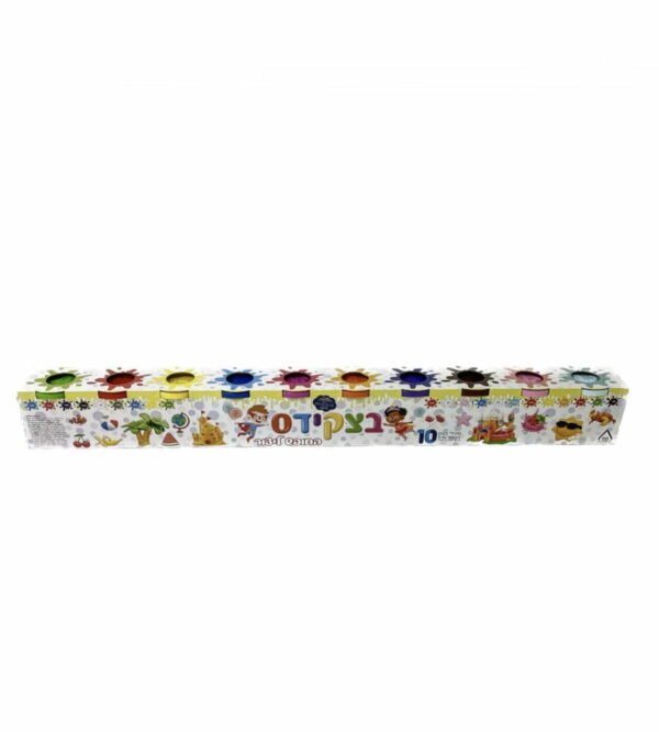 בצקידס 10 מיכלי בצק במגוון צבעים ליצירה וכיף