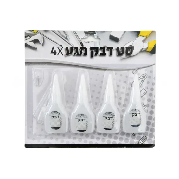 סט דבק מגע 4 יח'