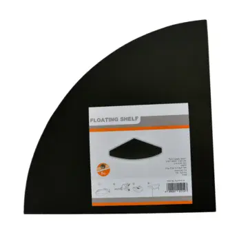 מדף צף פינתי שחור 3.8*29*29 ס"מ